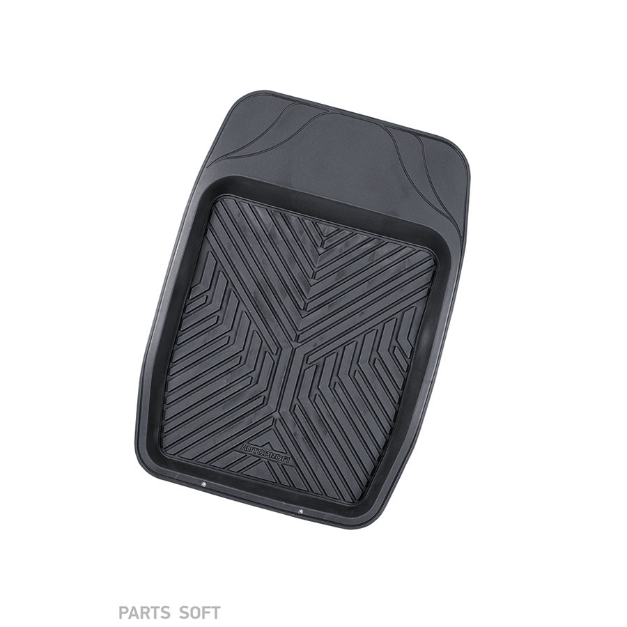 Коврики салона универсальные (48х69 см) AUTOPROFI (резиновые, передняя ванночка, черные) - AUTOPROFI None None